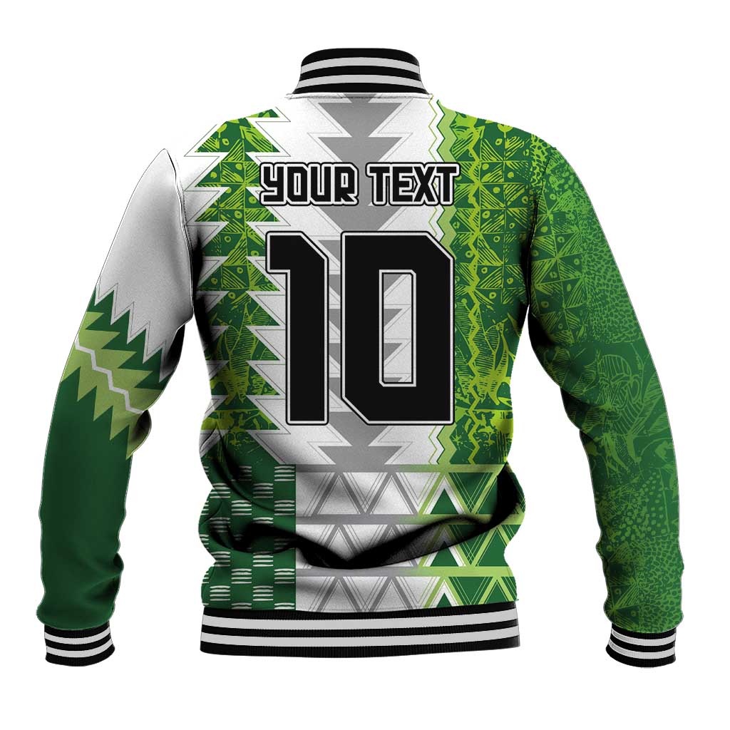 Custom Nigeria National Football Baseball Jacket Naija Super Eagles - Wonder Print Shop