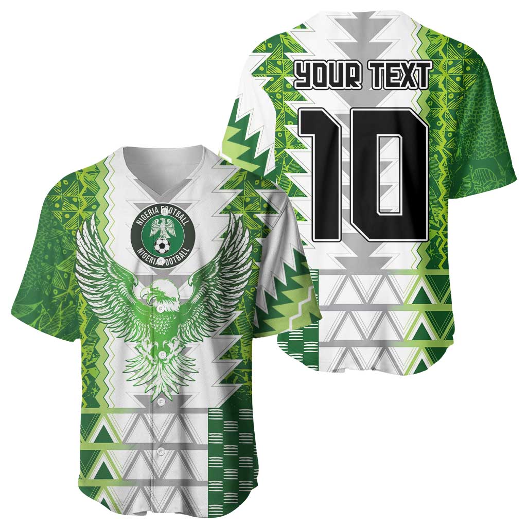 Custom Nigeria National Football Baseball Jersey Naija Super Eagles - Wonder Print Shop