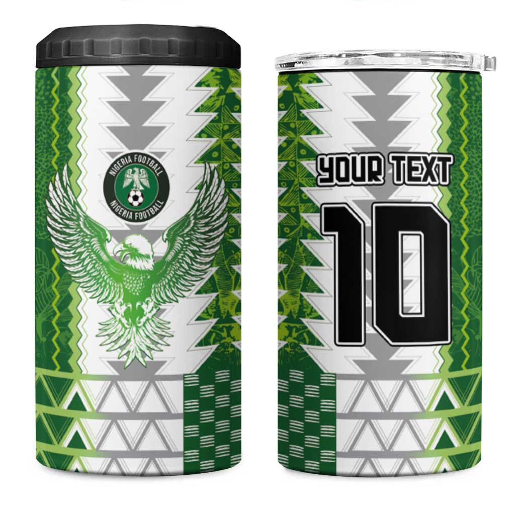 Custom Nigeria National Football 4 in 1 Can Cooler Tumbler Naija Super Eagles - Wonder Print Shop