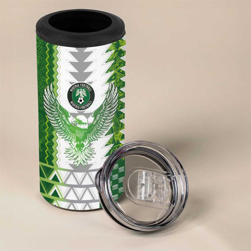 Custom Nigeria National Football 4 in 1 Can Cooler Tumbler Naija Super Eagles - Wonder Print Shop