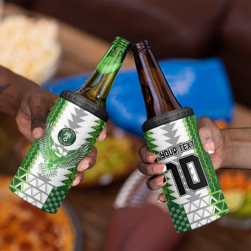 Custom Nigeria National Football 4 in 1 Can Cooler Tumbler Naija Super Eagles - Wonder Print Shop
