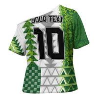 Custom Nigeria National Football Cross Shoulder Shirt Naija Super Eagles - Wonder Print Shop