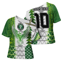 Custom Nigeria National Football Cross Shoulder Shirt Naija Super Eagles - Wonder Print Shop