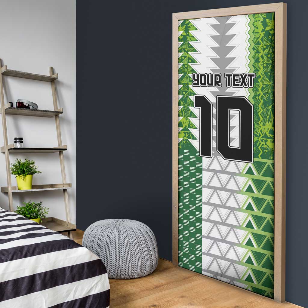 Custom Nigeria National Football Door Cover Naija Super Eagles - Wonder Print Shop