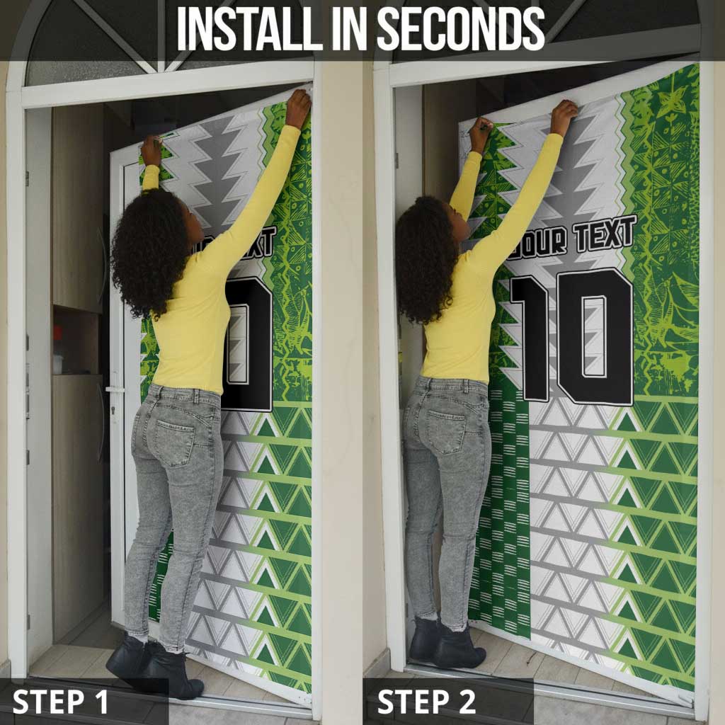 Custom Nigeria National Football Door Cover Naija Super Eagles - Wonder Print Shop