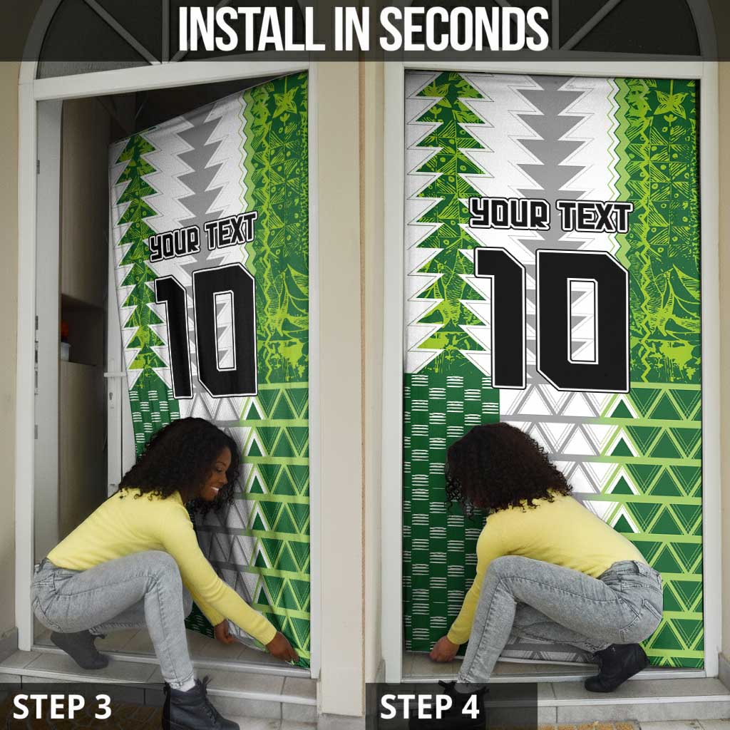 Custom Nigeria National Football Door Cover Naija Super Eagles - Wonder Print Shop