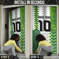 Custom Nigeria National Football Door Cover Naija Super Eagles - Wonder Print Shop