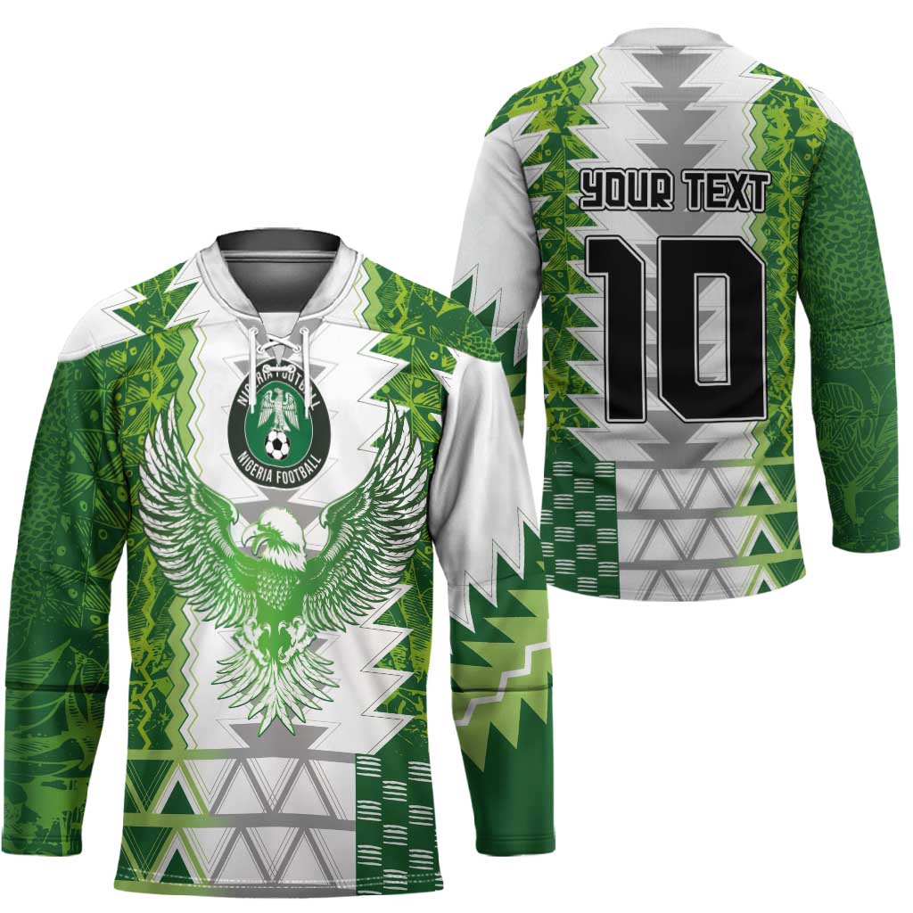 Custom Nigeria National Football Hockey Jersey Naija Super Eagles - Wonder Print Shop