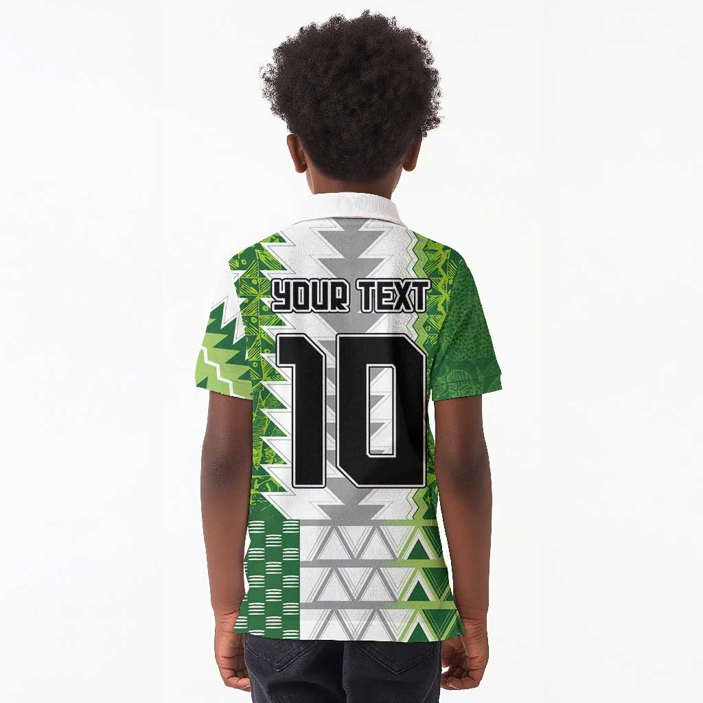 Custom Nigeria National Football Kid Polo Shirt Naija Super Eagles - Wonder Print Shop
