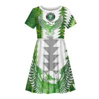 Custom Nigeria National Football Kid Short Sleeve Dress Naija Super Eagles - Wonder Print Shop