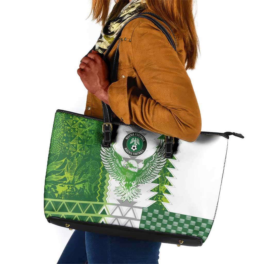 Nigeria National Football Leather Tote Bag Naija Super Eagles - Wonder Print Shop
