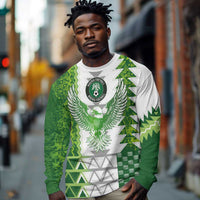 Custom Nigeria National Football Long Sleeve Shirt Naija Super Eagles - Wonder Print Shop