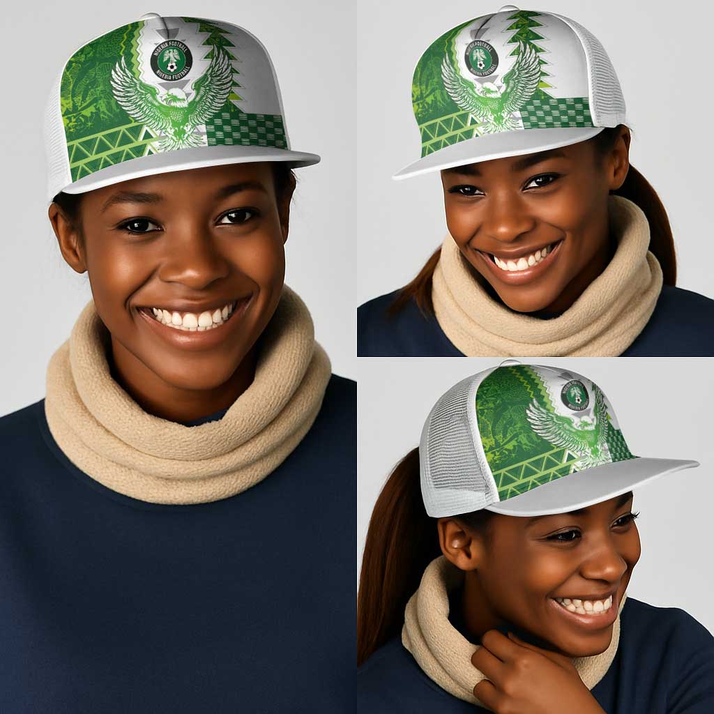 Nigeria National Football Mesh Trucker Cap Naija Super Eagles - Wonder Print Shop