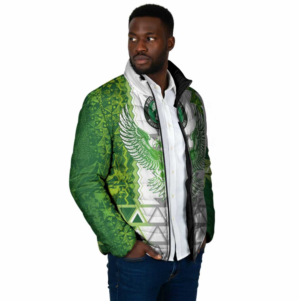 Custom Nigeria National Football Padded Jacket Naija Super Eagles - Wonder Print Shop