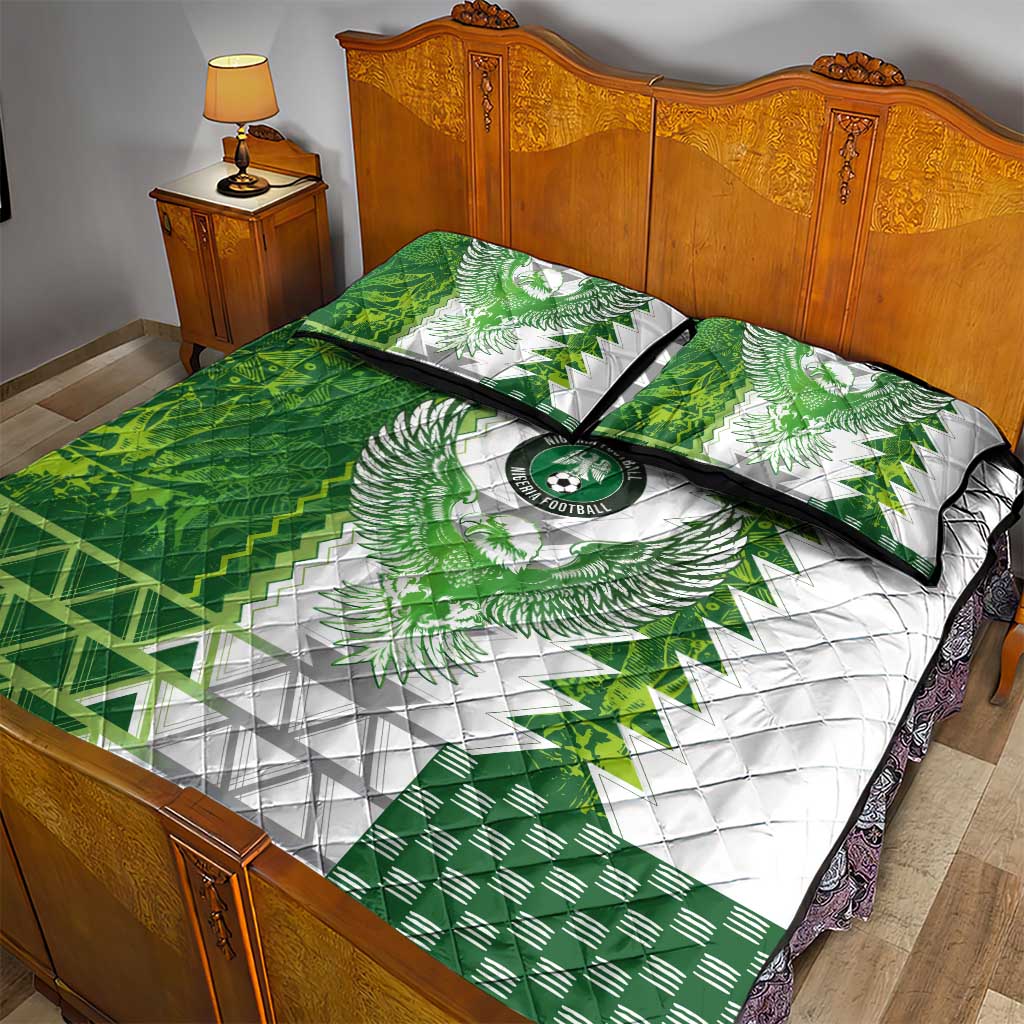 Nigeria National Football Quilt Bed Set Naija Super Eagles - Wonder Print Shop