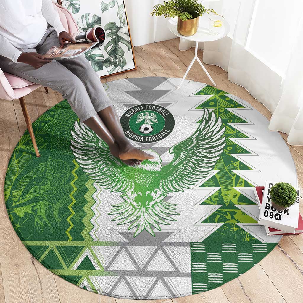 Nigeria National Football Round Carpet Naija Super Eagles - Wonder Print Shop