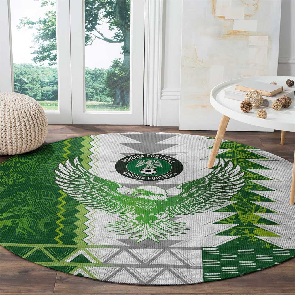 Nigeria National Football Round Carpet Naija Super Eagles - Wonder Print Shop