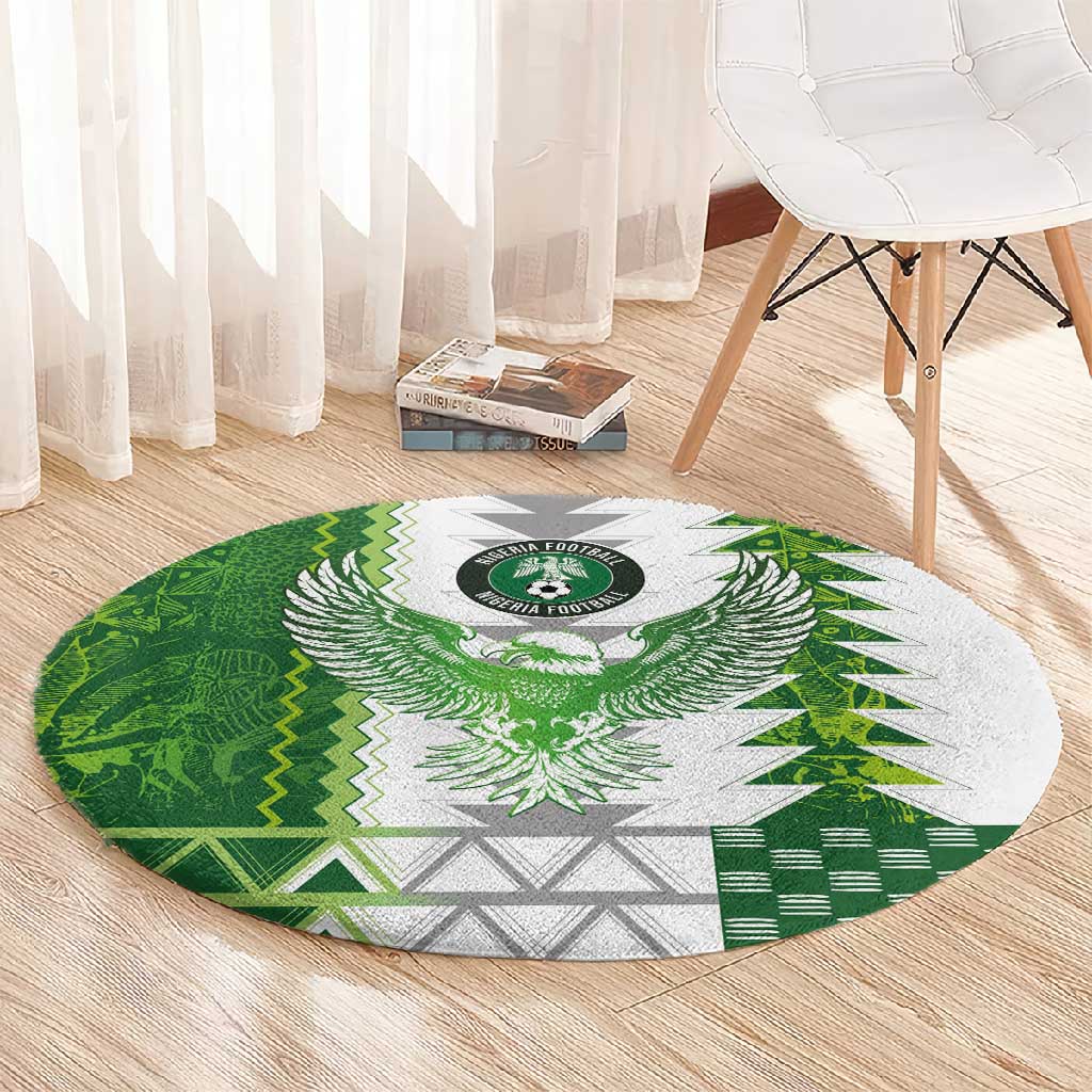 Nigeria National Football Round Carpet Naija Super Eagles - Wonder Print Shop