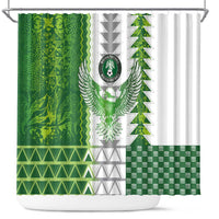 Nigeria National Football Shower Curtain Naija Super Eagles - Wonder Print Shop