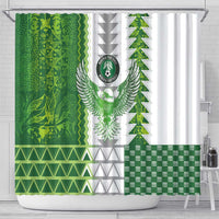 Nigeria National Football Shower Curtain Naija Super Eagles - Wonder Print Shop