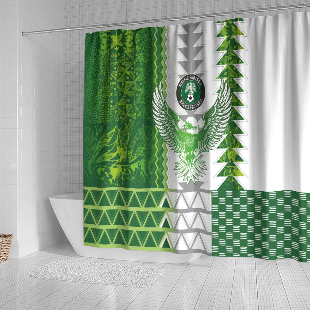 Nigeria National Football Shower Curtain Naija Super Eagles - Wonder Print Shop