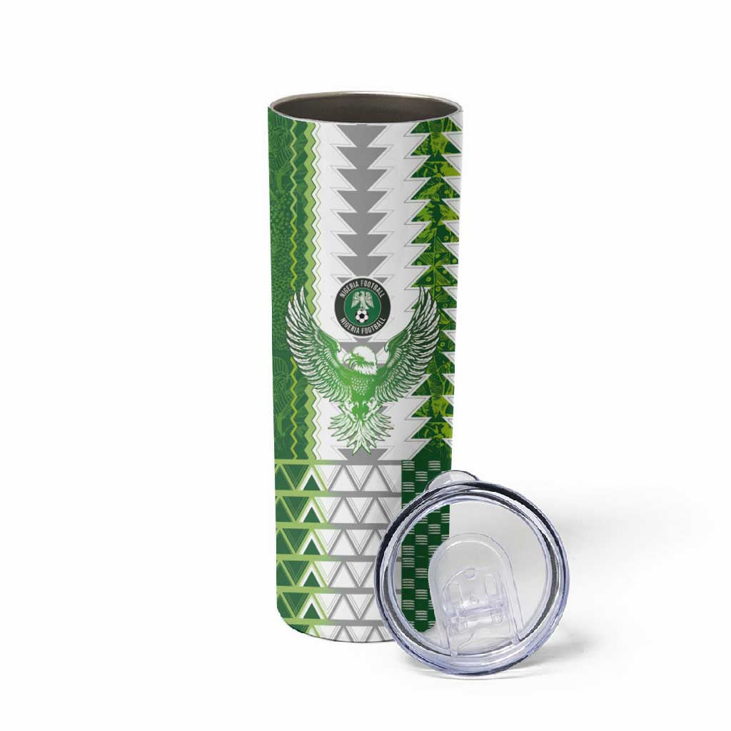 Custom Nigeria National Football Skinny Tumbler Naija Super Eagles - Wonder Print Shop
