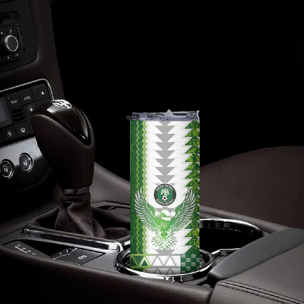 Custom Nigeria National Football Skinny Tumbler Naija Super Eagles - Wonder Print Shop