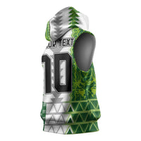 Custom Nigeria National Football Sleeveless Hoodie Naija Super Eagles - Wonder Print Shop