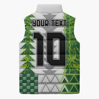 Custom Nigeria National Football Sleeveless Puffer Jacket Naija Super Eagles - Wonder Print Shop