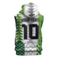 Custom Nigeria National Football Sleeveless Zip Hoodie Naija Super Eagles - Wonder Print Shop