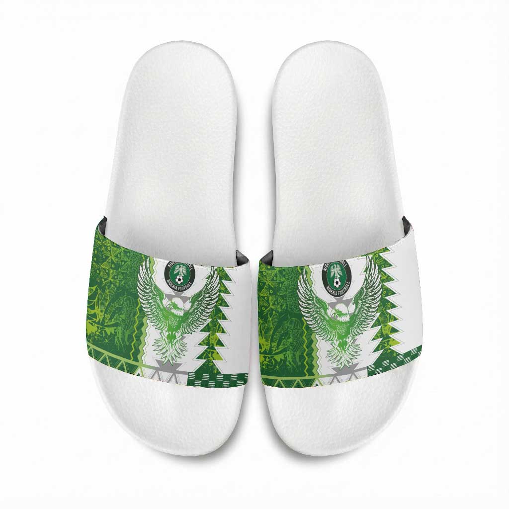 Nigeria National Football Slide Sandals Naija Super Eagles - Wonder Print Shop