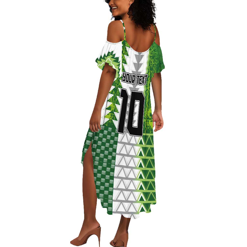 Custom Nigeria National Football Summer Maxi Dress Naija Super Eagles - Wonder Print Shop
