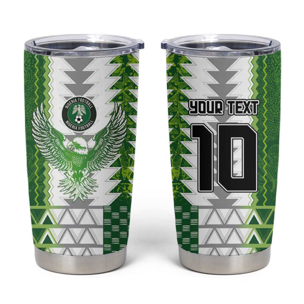 Custom Nigeria National Football Tumbler Cup Naija Super Eagles - Wonder Print Shop