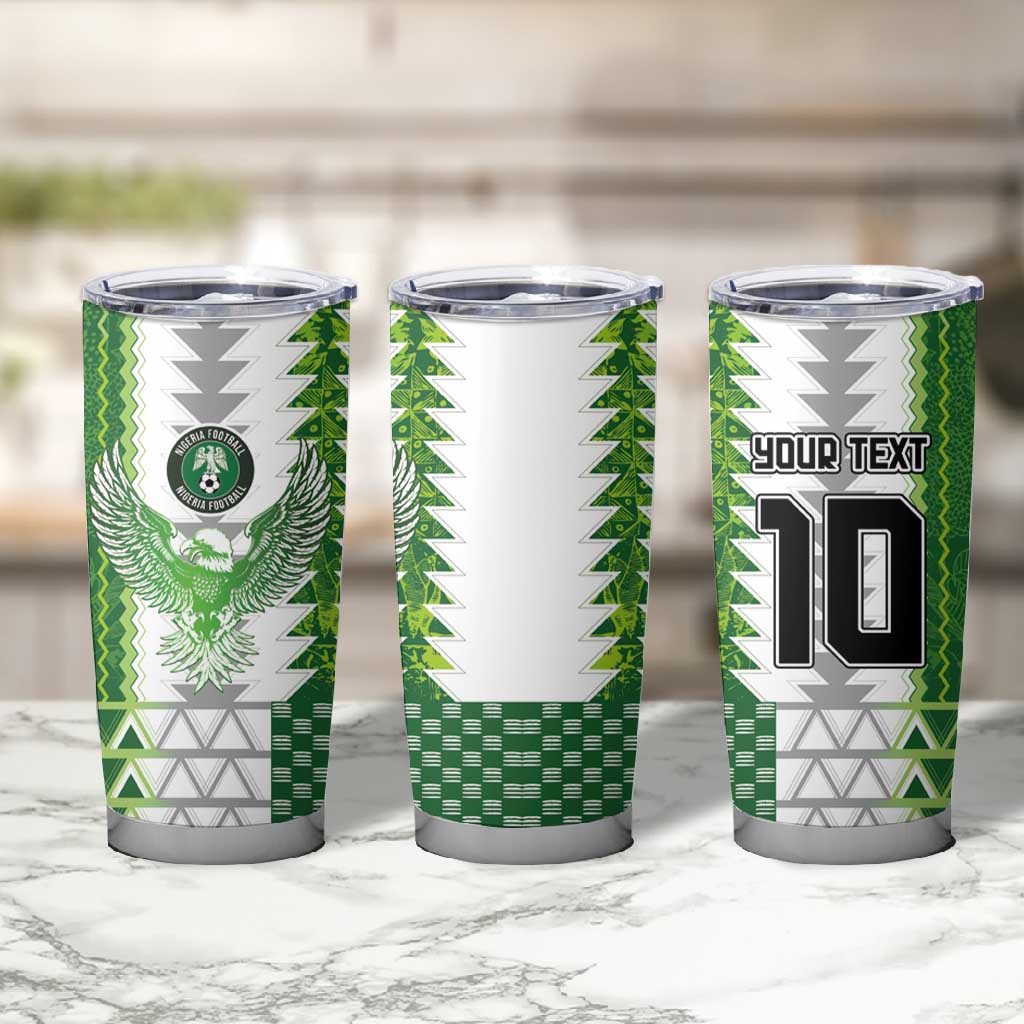 Custom Nigeria National Football Tumbler Cup Naija Super Eagles - Wonder Print Shop