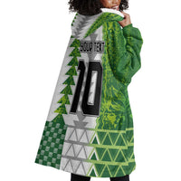 Custom Nigeria National Football Wearable Blanket Hoodie Naija Super Eagles - Wonder Print Shop