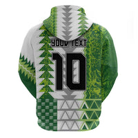 Custom Nigeria National Football Zip Hoodie Naija Super Eagles - Wonder Print Shop