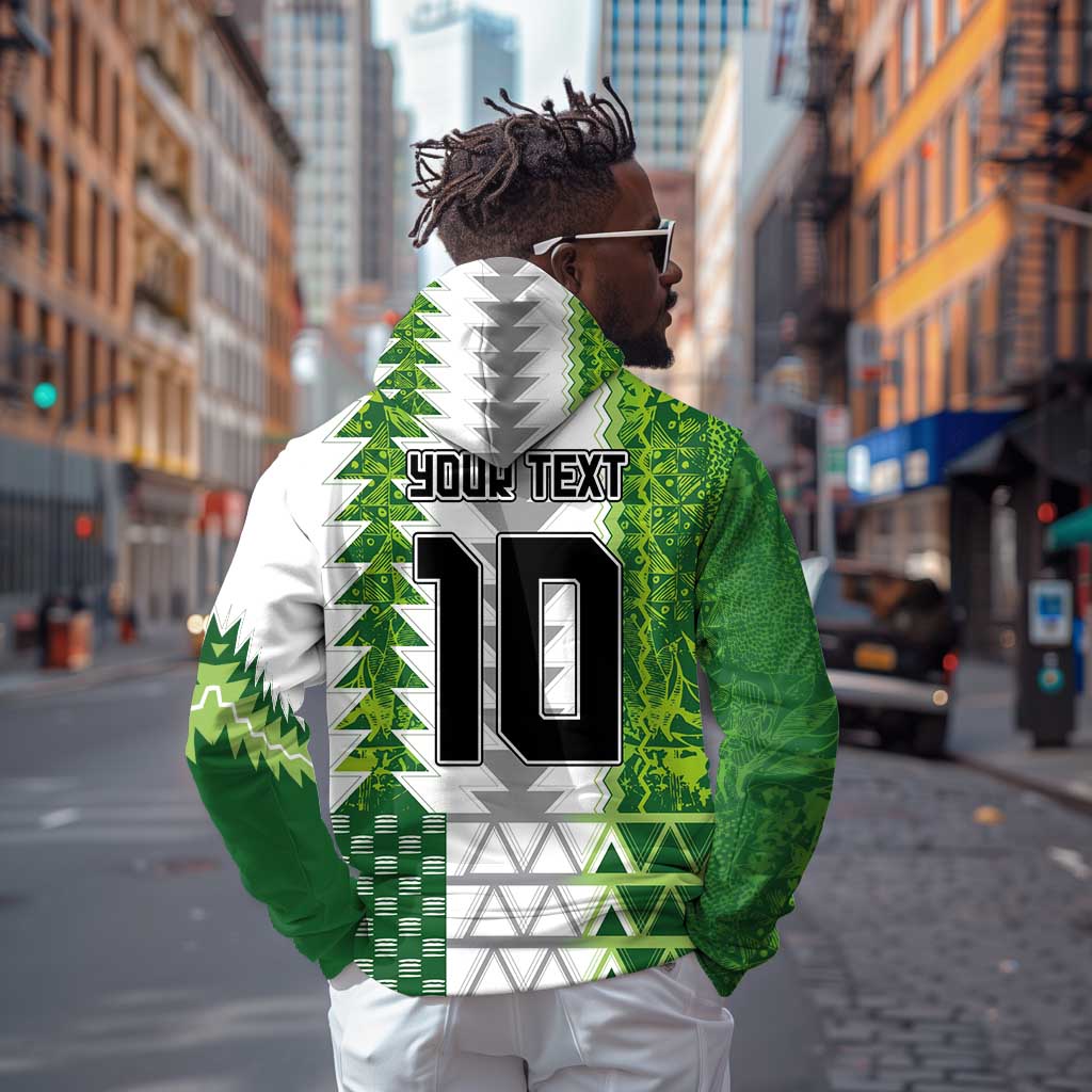 Custom Nigeria National Football Zip Hoodie Naija Super Eagles - Wonder Print Shop