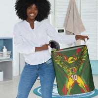 Custom Mali National Football Laundry Basket Grunge Les Aigles Sporty Style - Wonder Print Shop