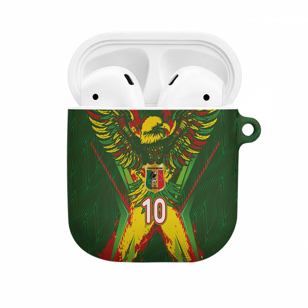 Custom Mali National Football AirPods Case Grunge Les Aigles Sporty Style - Wonder Print Shop