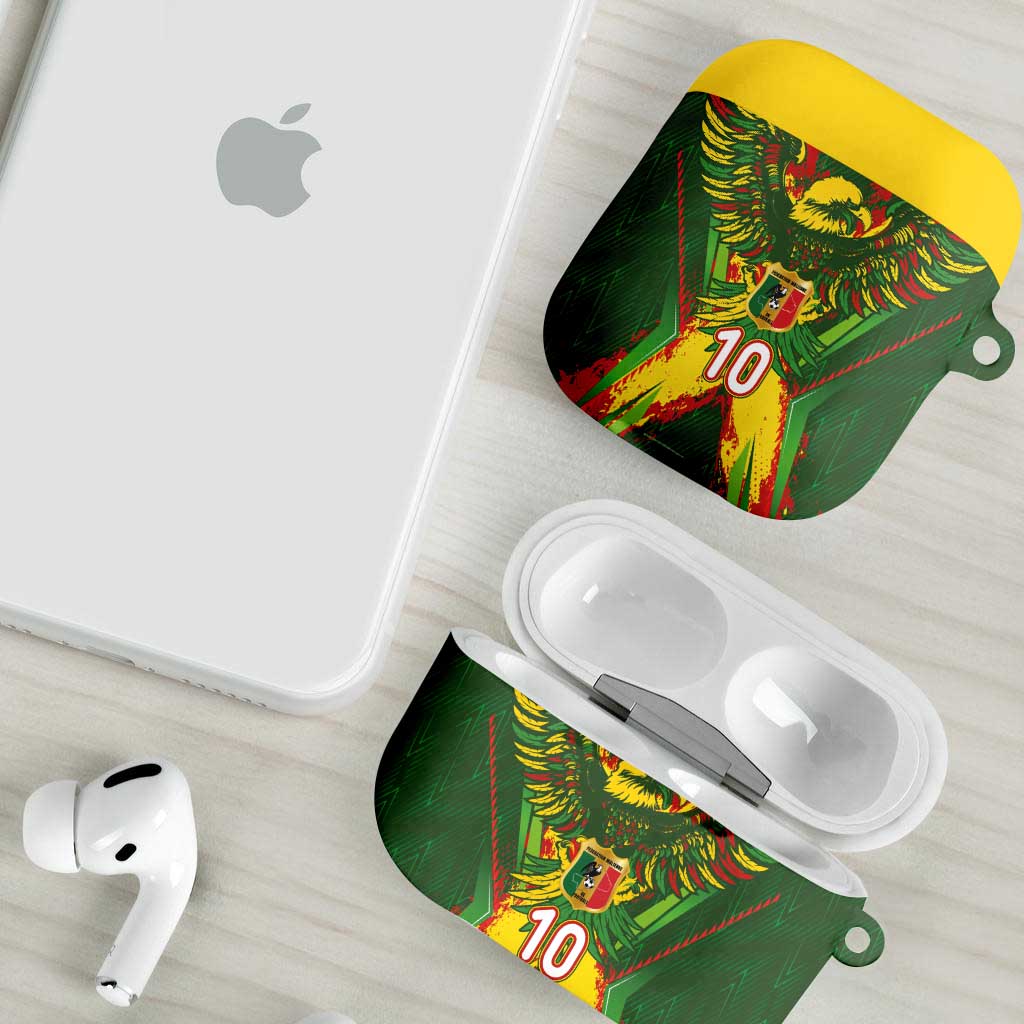 Custom Mali National Football AirPods Case Grunge Les Aigles Sporty Style - Wonder Print Shop
