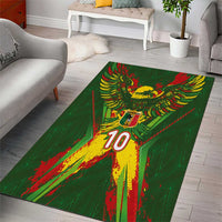 Custom Mali National Football Area Rug Grunge Les Aigles Sporty Style - Wonder Print Shop
