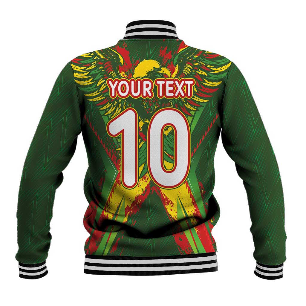 Custom Mali National Football Baseball Jacket Grunge Les Aigles Sporty Style - Wonder Print Shop