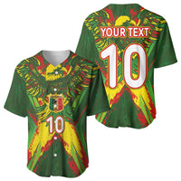 Custom Mali National Football Baseball Jersey Grunge Les Aigles Sporty Style - Wonder Print Shop