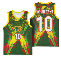 Custom Mali National Football Basketball Jersey Grunge Les Aigles Sporty Style - Wonder Print Shop