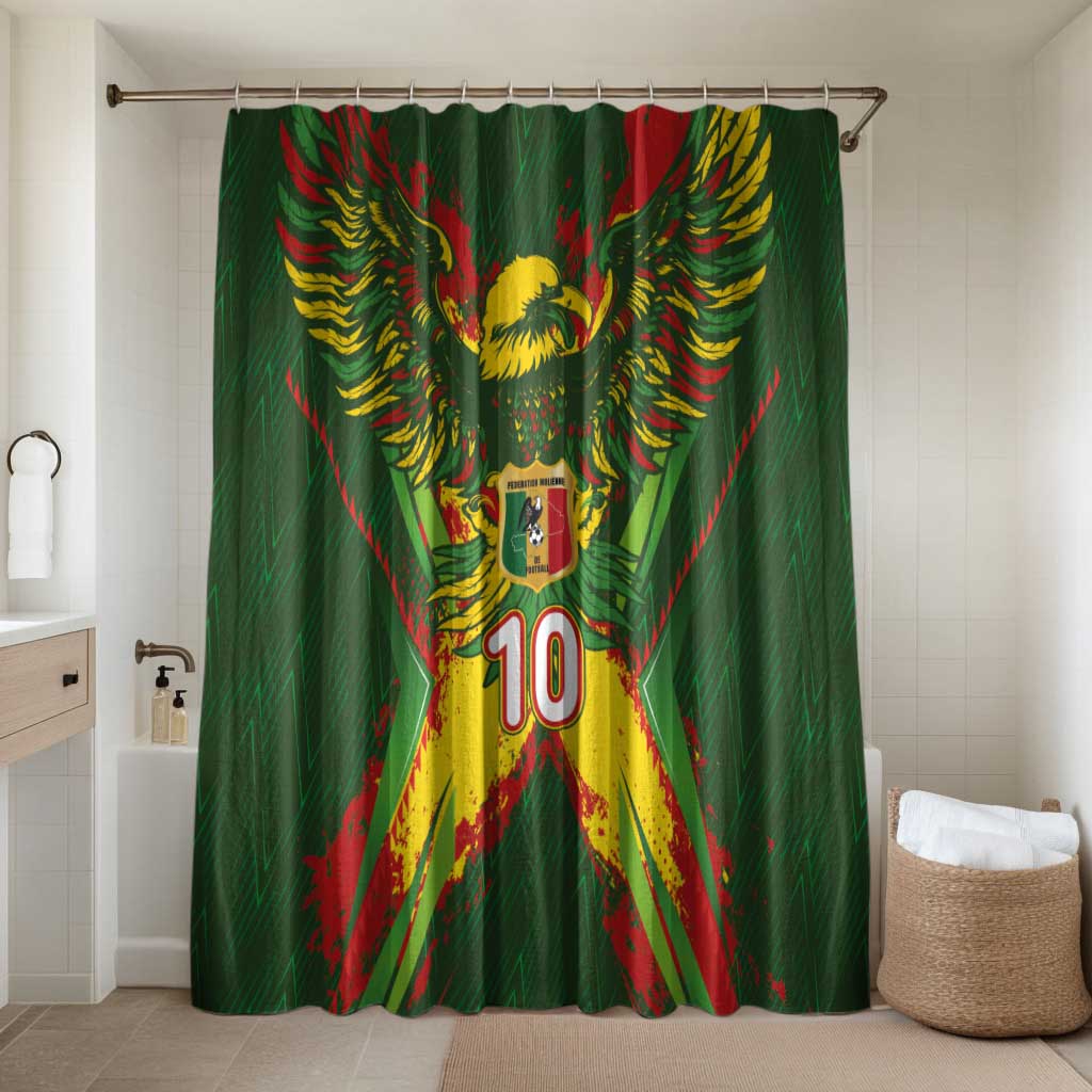 Custom Mali National Football Bathroom Set Grunge Les Aigles Sporty Style LT03