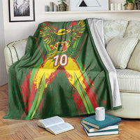 Custom Mali National Football Blanket Grunge Les Aigles Sporty Style - Wonder Print Shop