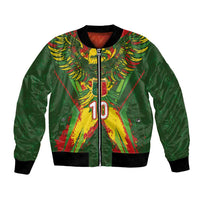 Custom Mali National Football Bomber Jacket Grunge Les Aigles Sporty Style - Wonder Print Shop