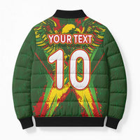 Custom Mali National Football Bomber Puffer Jacket Grunge Les Aigles Sporty Style - Wonder Print Shop