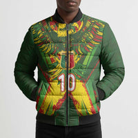 Custom Mali National Football Bomber Puffer Jacket Grunge Les Aigles Sporty Style - Wonder Print Shop