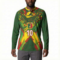 Custom Mali National Football Button Sweatshirt Grunge Les Aigles Sporty Style